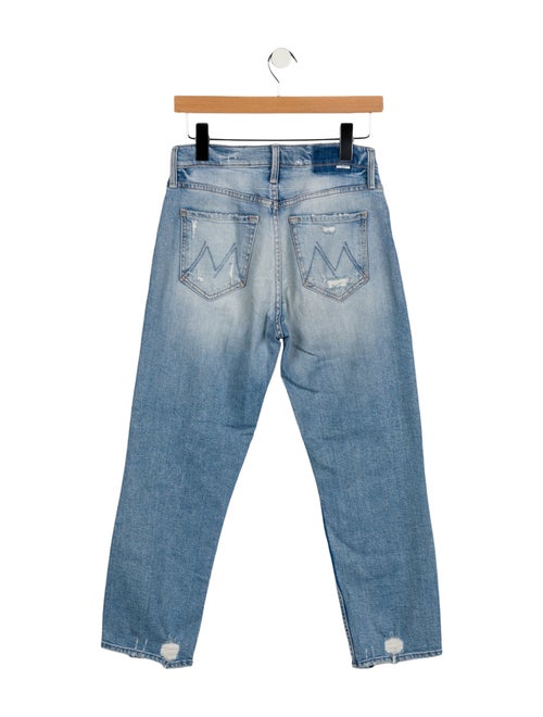 Mother Mid-Rise Straight Leg Jeans