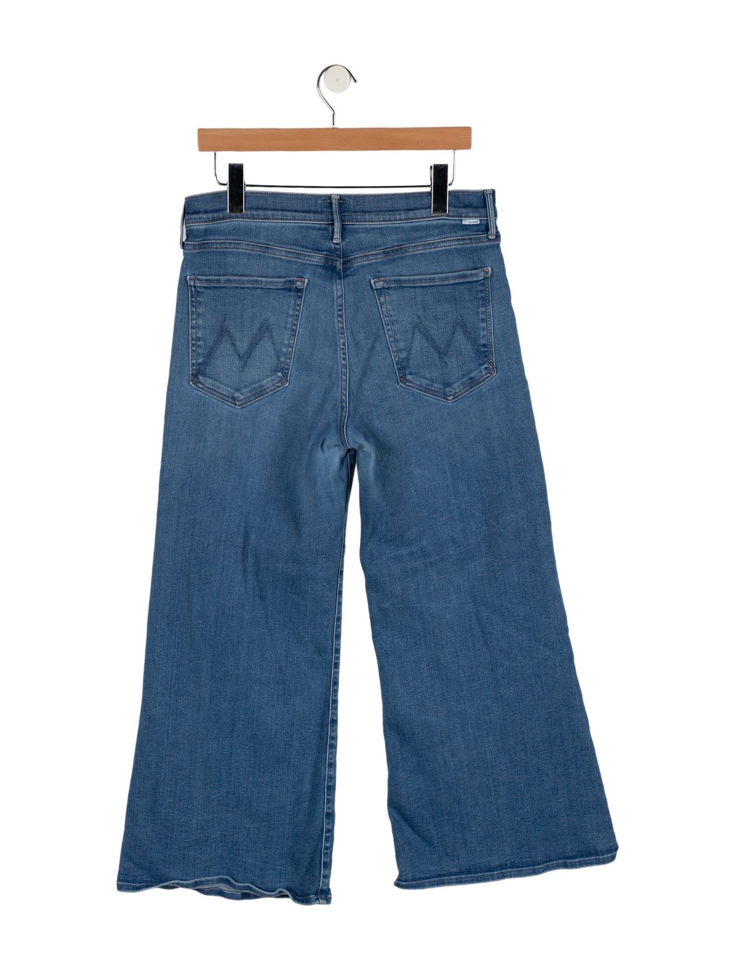Mother Mid-Rise Wide Leg Jeans