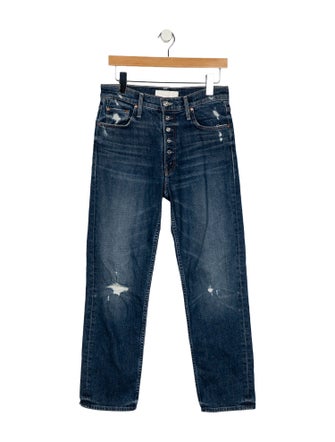 Mother High-Rise Straight Leg Jeans