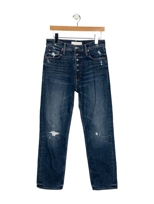 Mother High-Rise Straight Leg Jeans