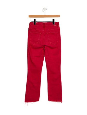 Mother Mid-Rise Straight Leg Jeans