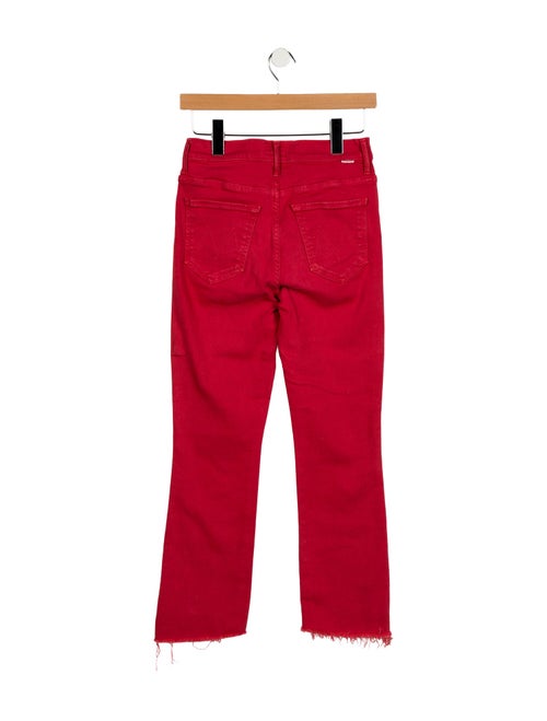 Mother Mid-Rise Straight Leg Jeans