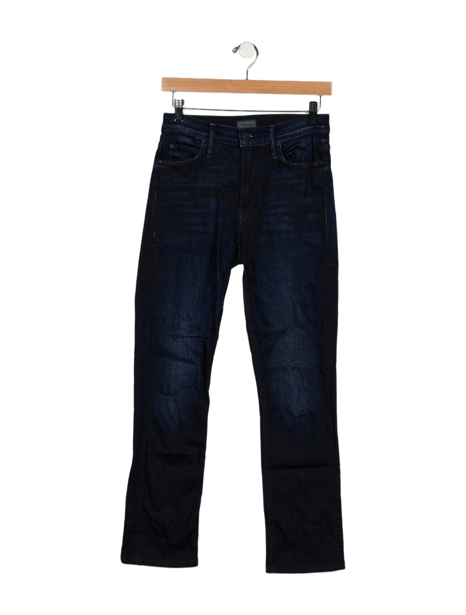 Mother Mid-Rise Straight Leg Jeans