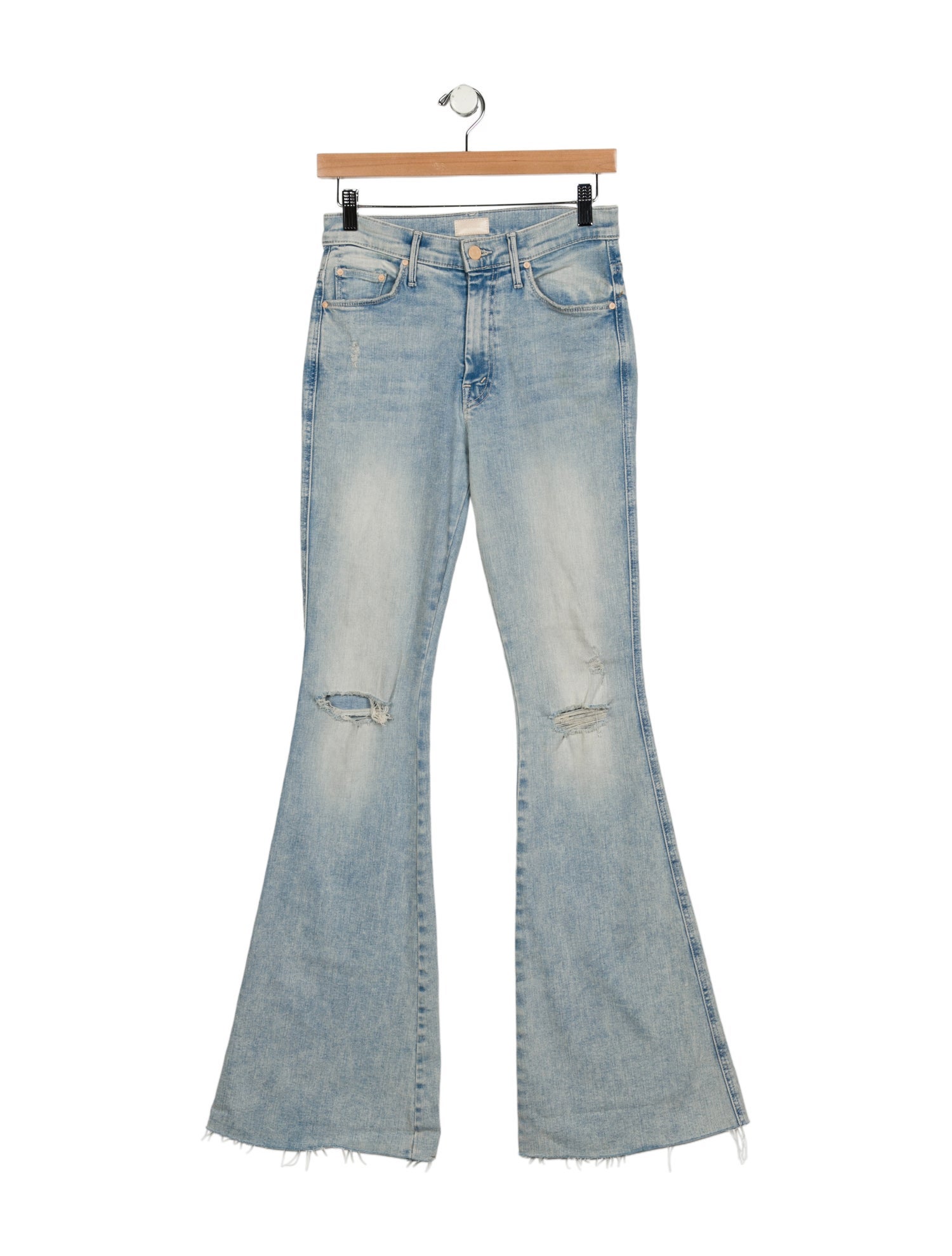 Mother Mid-Rise Wide Leg Jeans