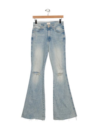Mother Mid-Rise Wide Leg Jeans