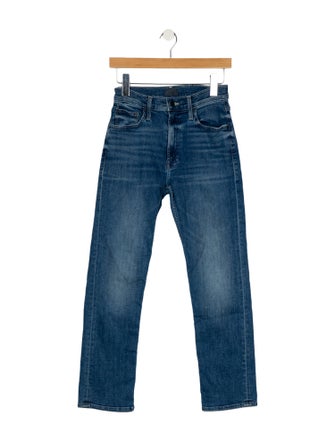 Mother Mid-Rise Straight Leg Jeans