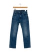 Mother Mid-Rise Straight Leg Jeans