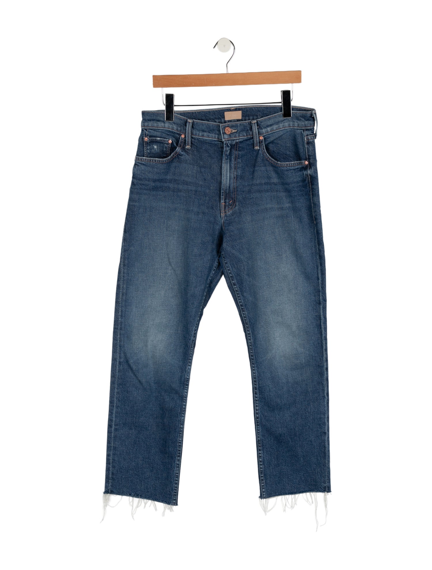 Mother High-Rise Straight Leg Jeans
