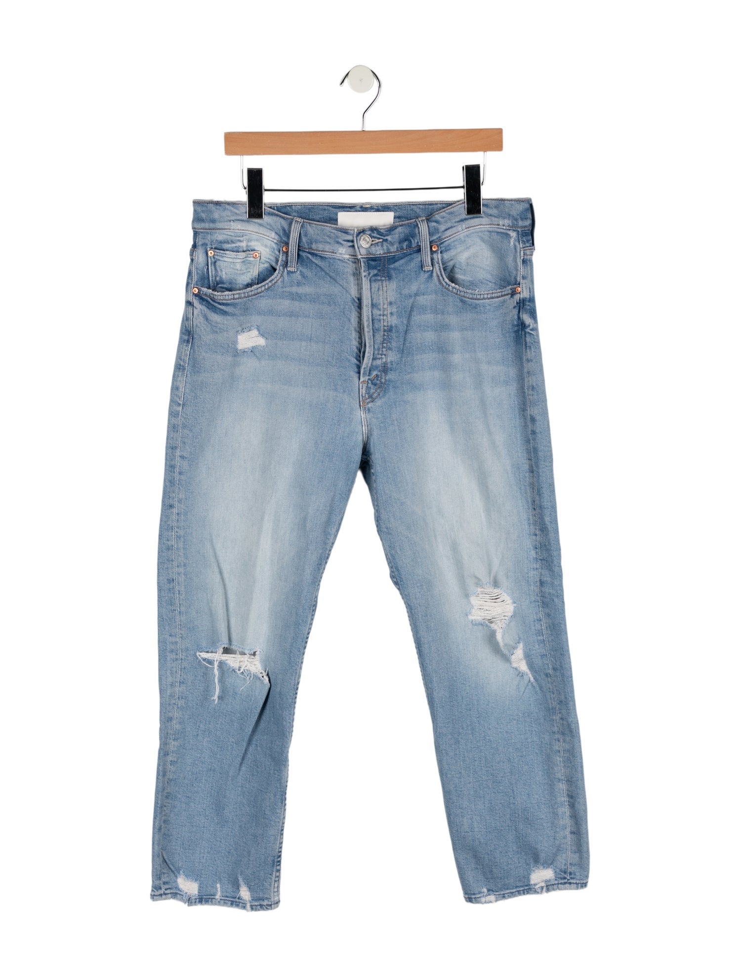 Mother High-Rise Straight Leg Jeans