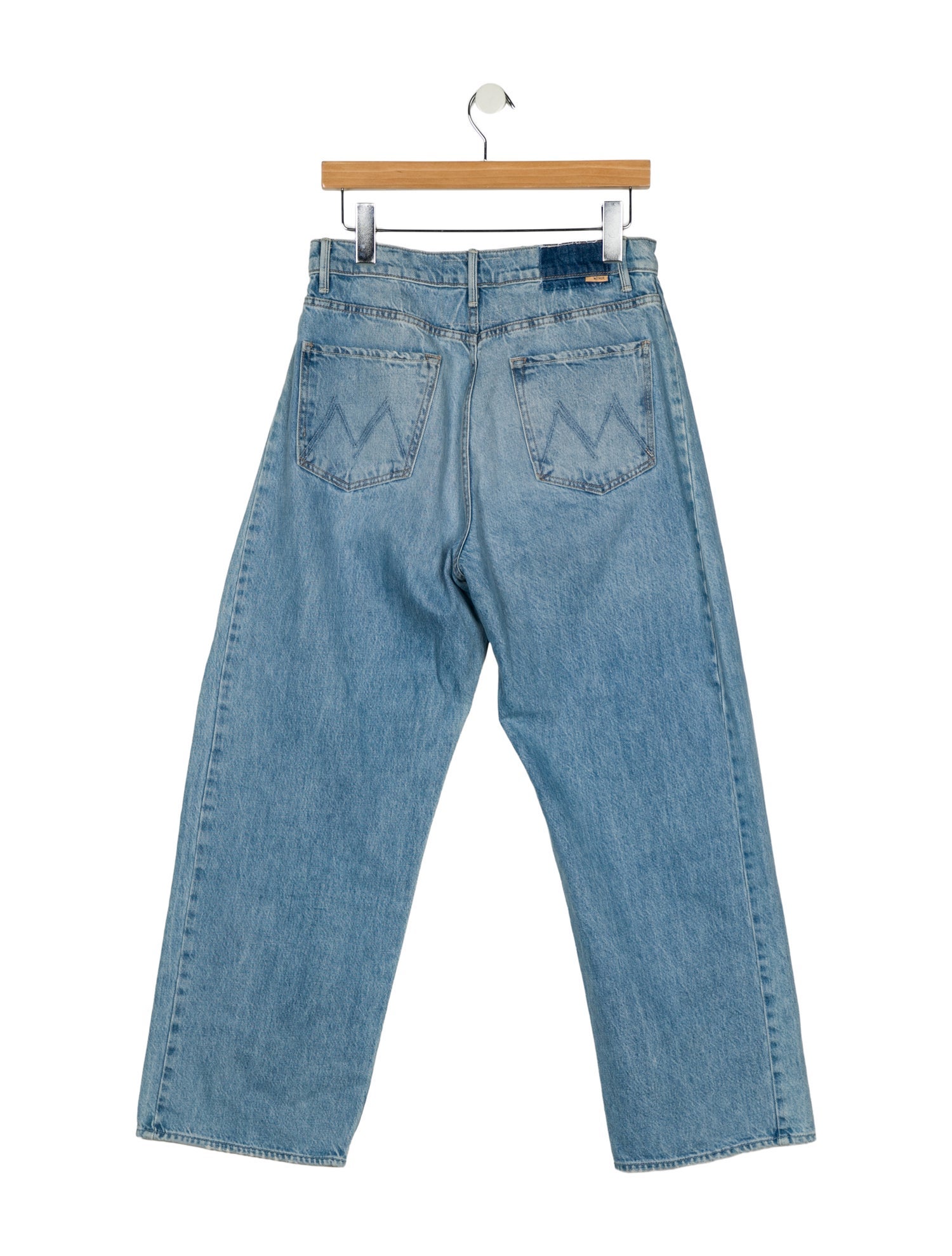 Mother Mid-Rise Wide Leg Jeans
