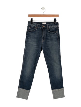 Mother Mid-Rise Skinny Leg Jeans