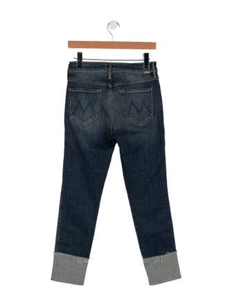 Mother Mid-Rise Skinny Leg Jeans