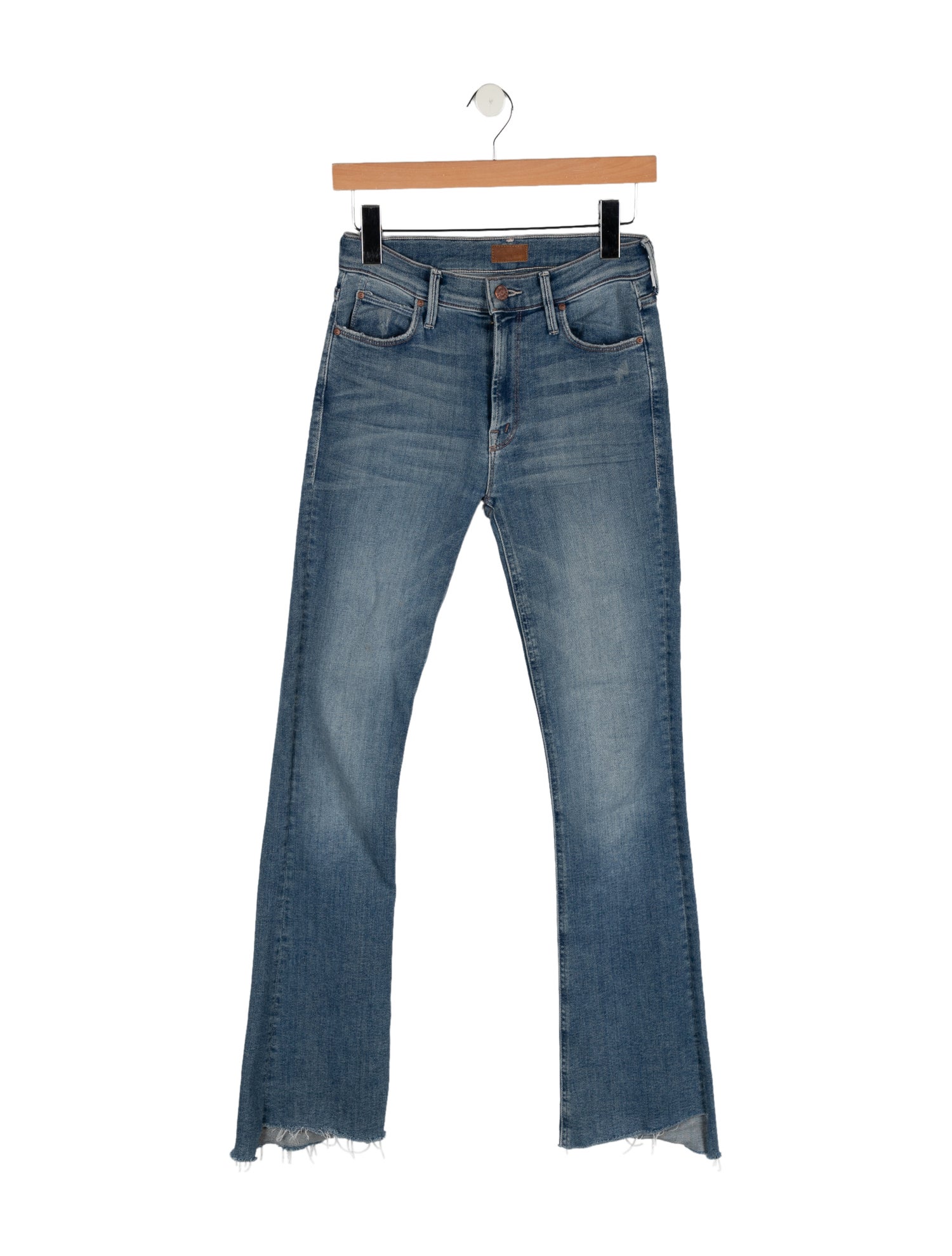 Mother Mid-Rise Straight Leg Jeans