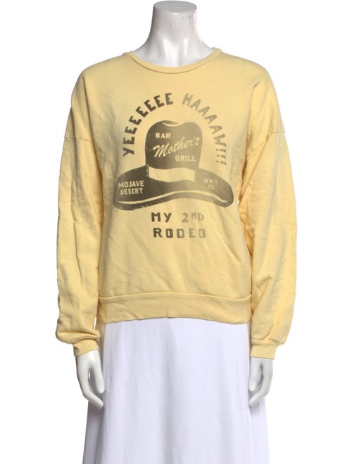 Mother Graphic Print Crew Neck Sweatshirt