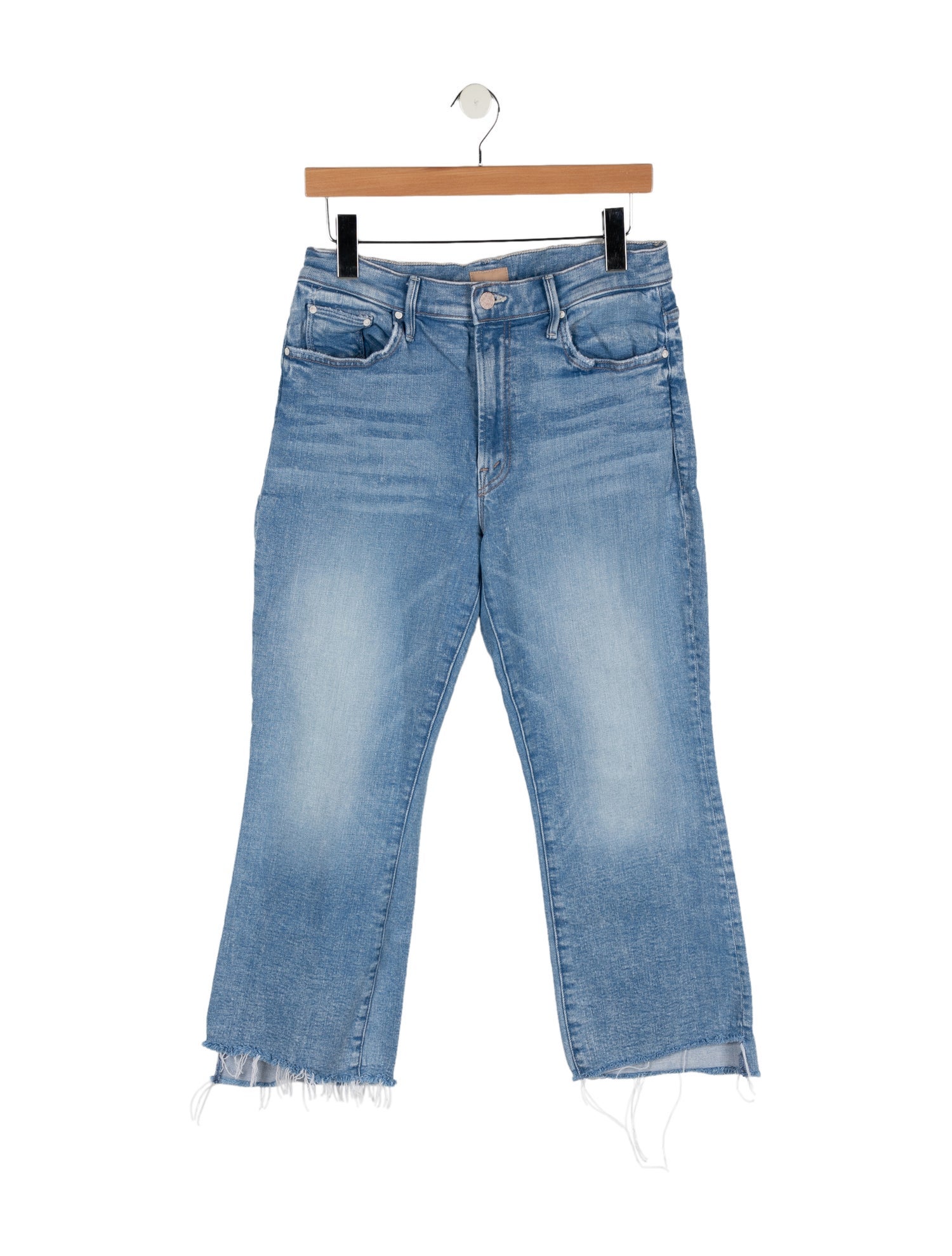 Mother Mid-Rise Straight Leg Jeans