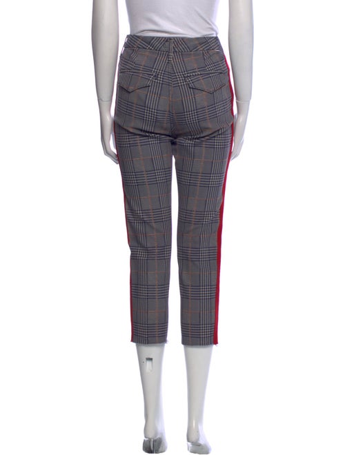 Mother Houndstooth Print Straight Leg Pants