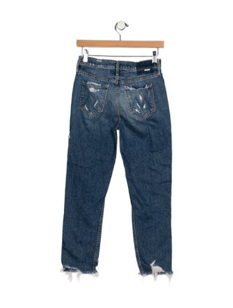 Mother Mid-Rise Skinny Leg Jeans