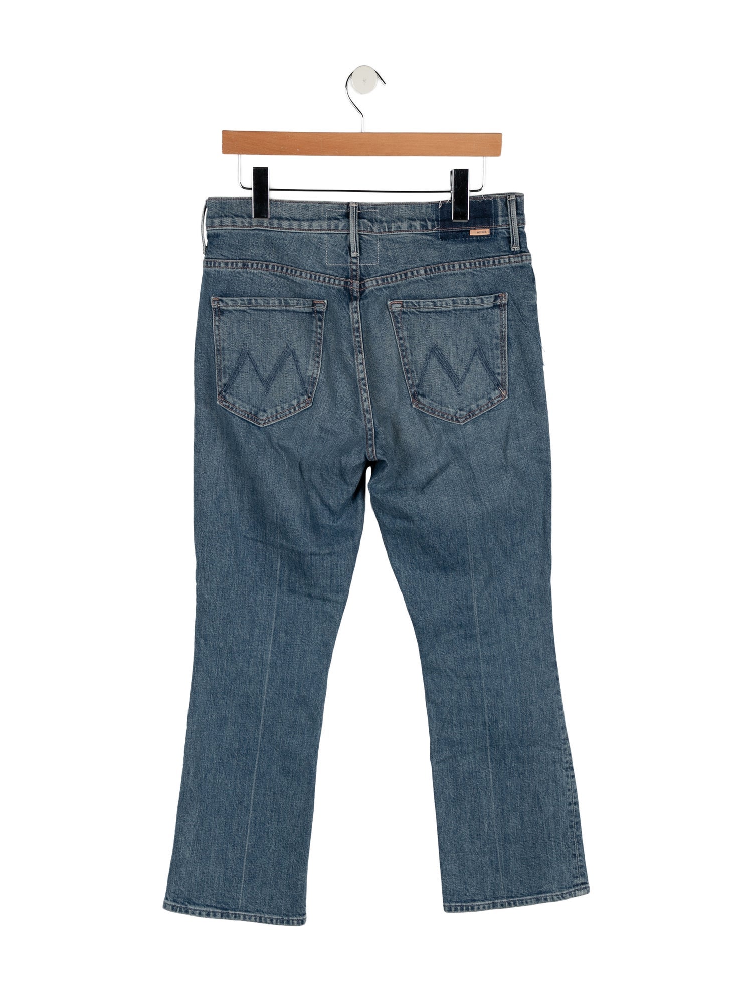 Mother Mid-Rise Straight Leg Jeans