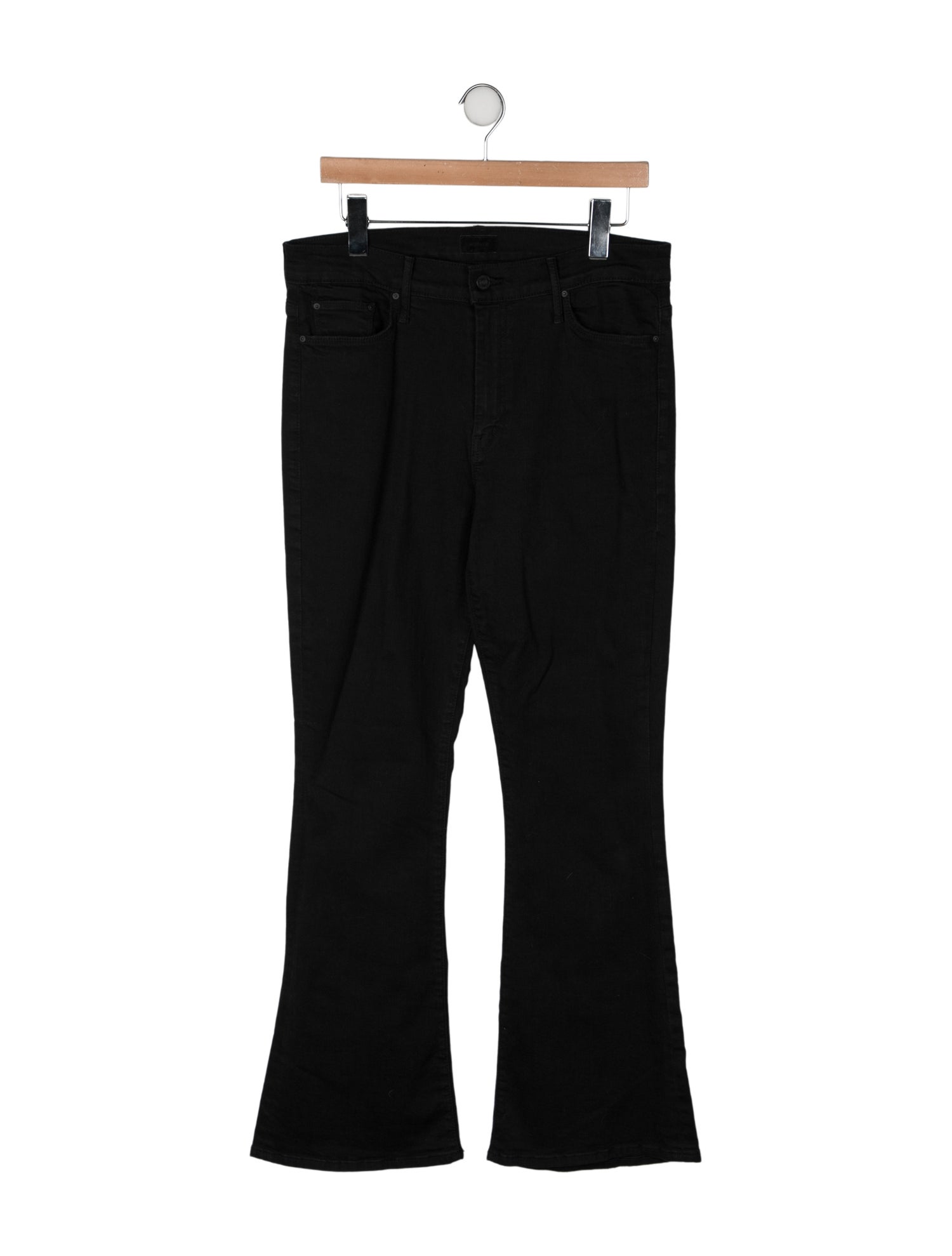 Mother Mid-Rise Wide Leg Jeans