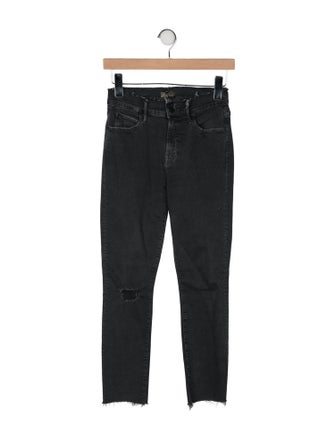 Mother Mid-Rise Skinny Leg Jeans