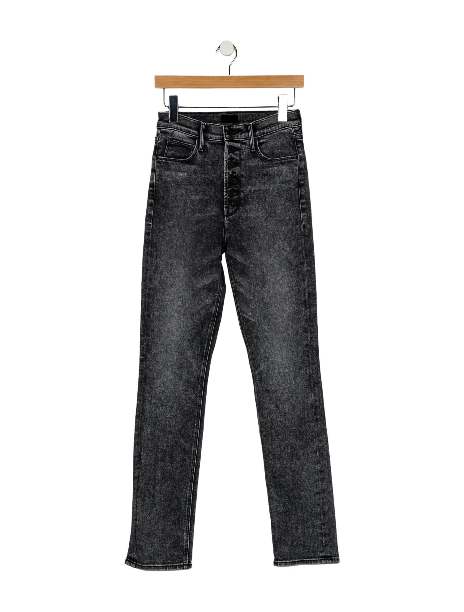 Mother Mid-Rise Straight Leg Jeans