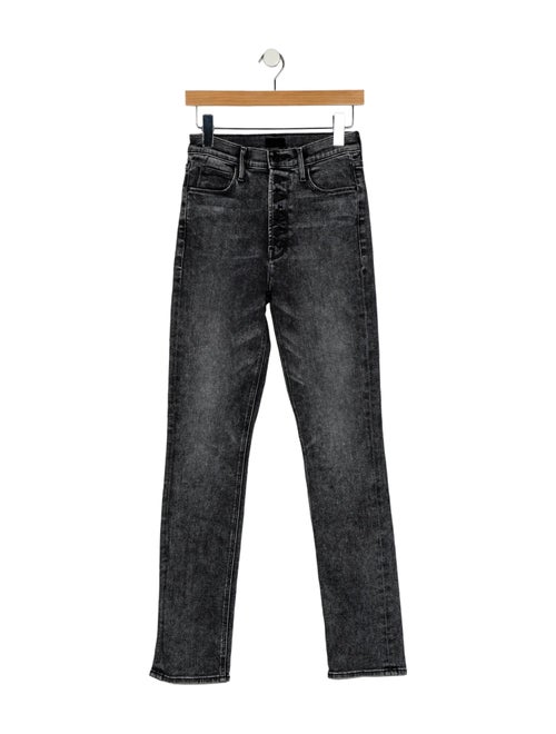 Mother Mid-Rise Straight Leg Jeans