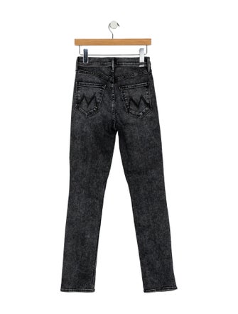 Mother Mid-Rise Straight Leg Jeans