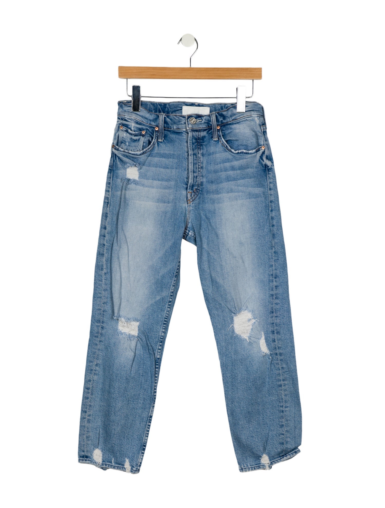 Mother High-Rise Straight Leg Jeans