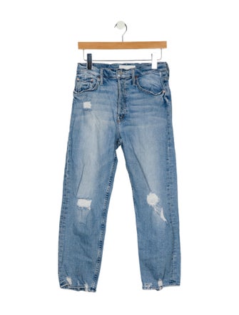 Mother High-Rise Straight Leg Jeans