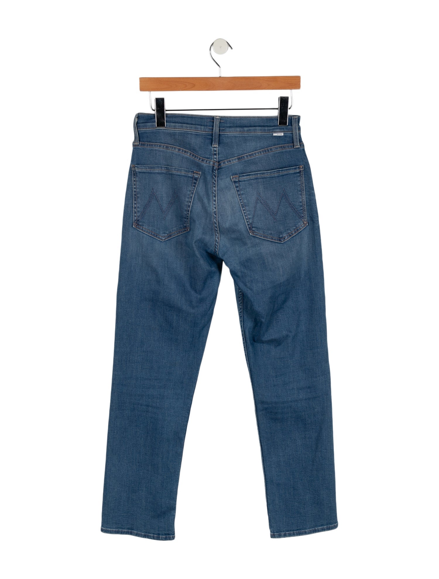 Mother Mid-Rise Straight Leg Jeans