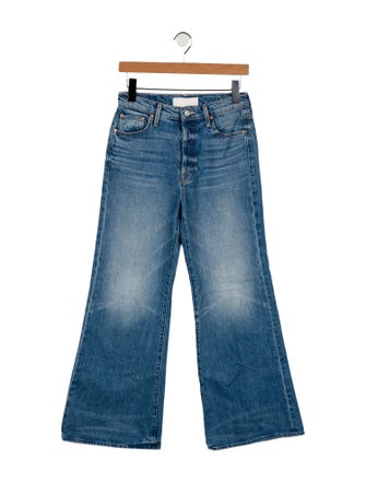 Mother Mid-Rise Wide Leg Jeans