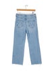 Mother The Kick It Ankle Fray Straight Leg Jeans