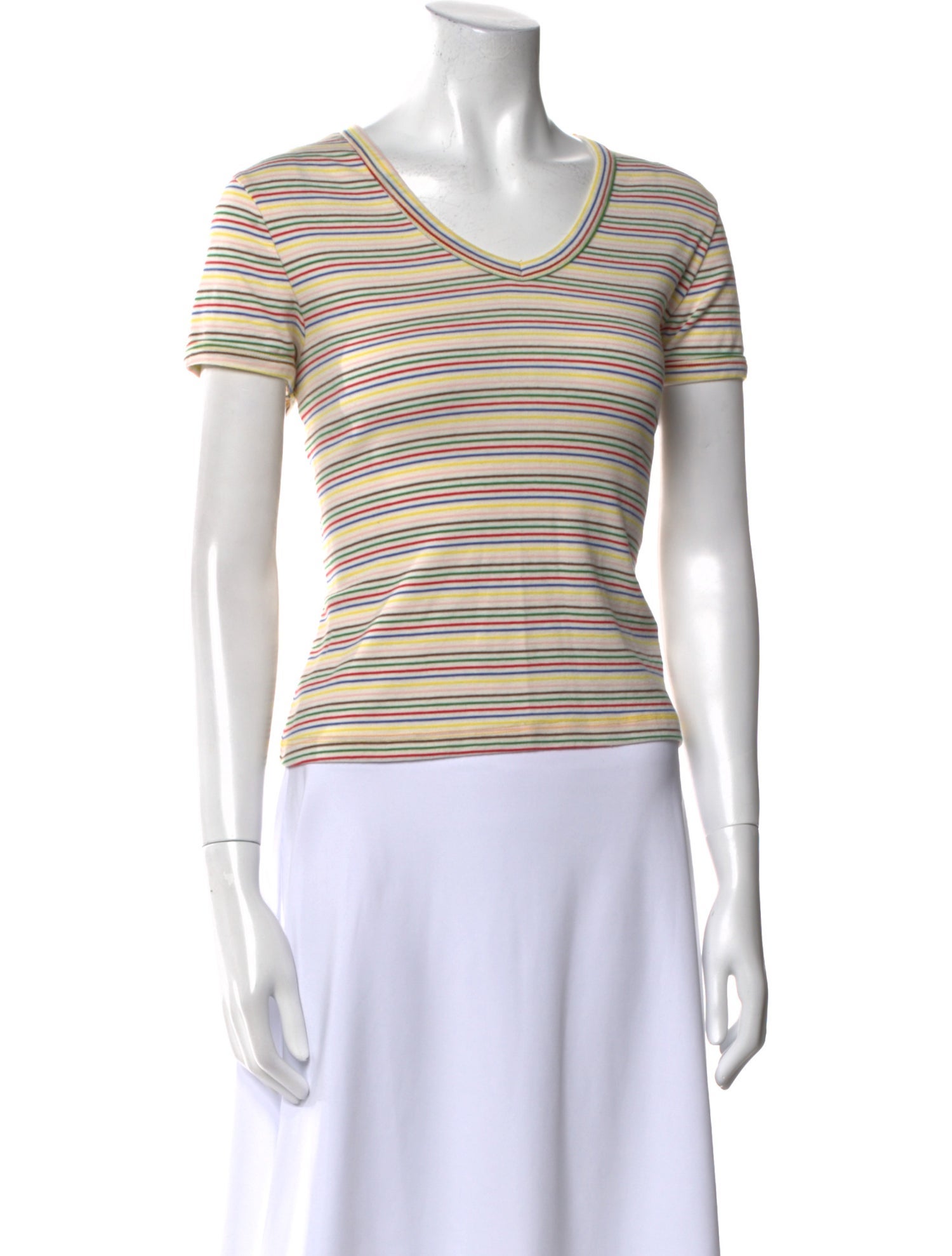 Mother Striped Cowl Neck T-Shirt