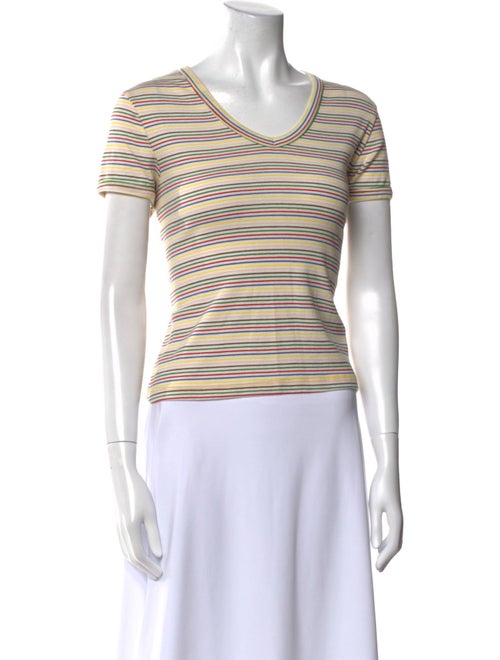 Mother Striped Cowl Neck T-Shirt