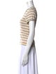 Mother Striped Cowl Neck T-Shirt