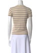 Mother Striped Cowl Neck T-Shirt