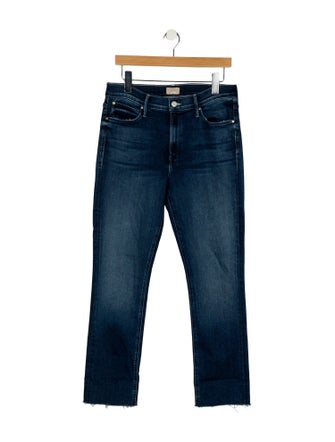 Mother Mid-Rise Straight Leg Jeans