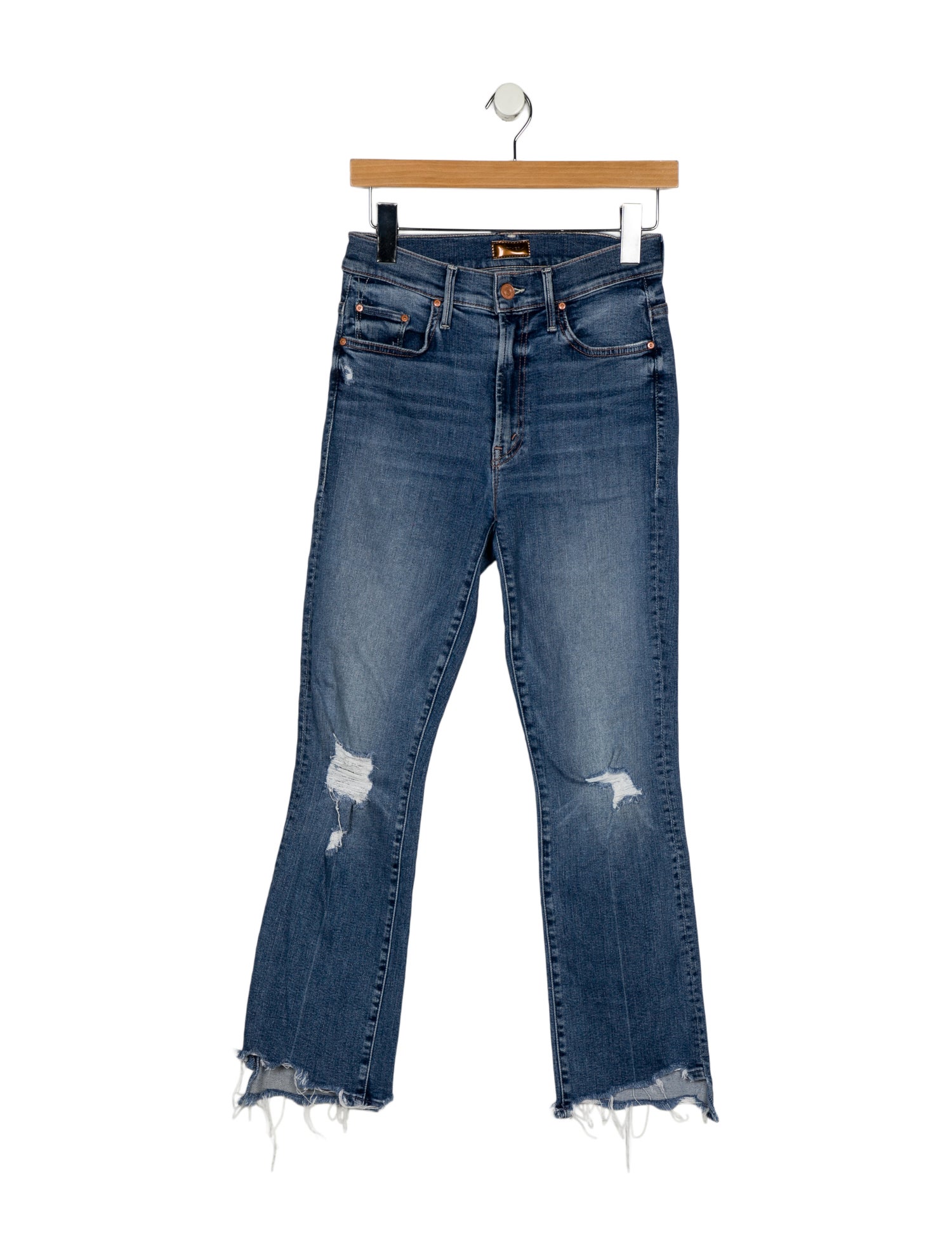 Mother Mid-Rise Straight Leg Jeans