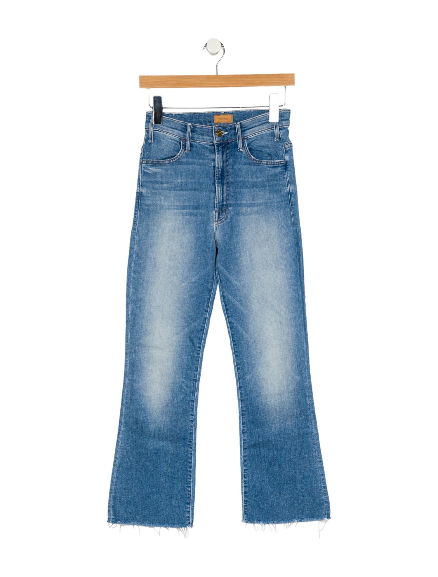 Mother Mid-Rise Straight Leg Jeans