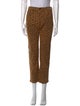 Mother Animal Print Straight Leg Pants