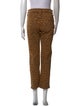 Mother Animal Print Straight Leg Pants