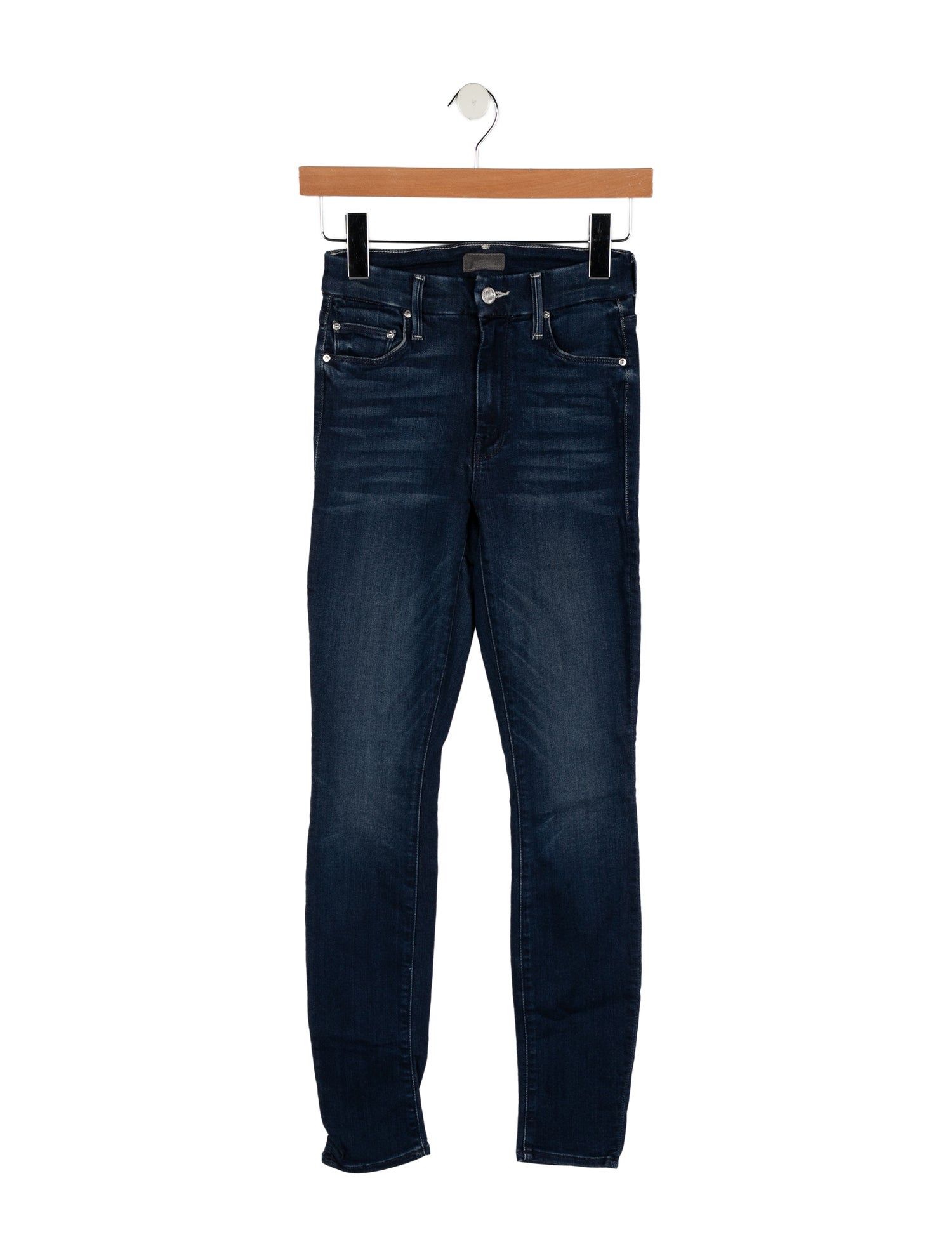 Mother Mid-Rise Skinny Leg Jeans