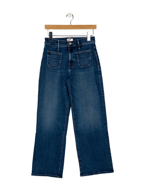 Mother Mid-Rise Wide Leg Jeans