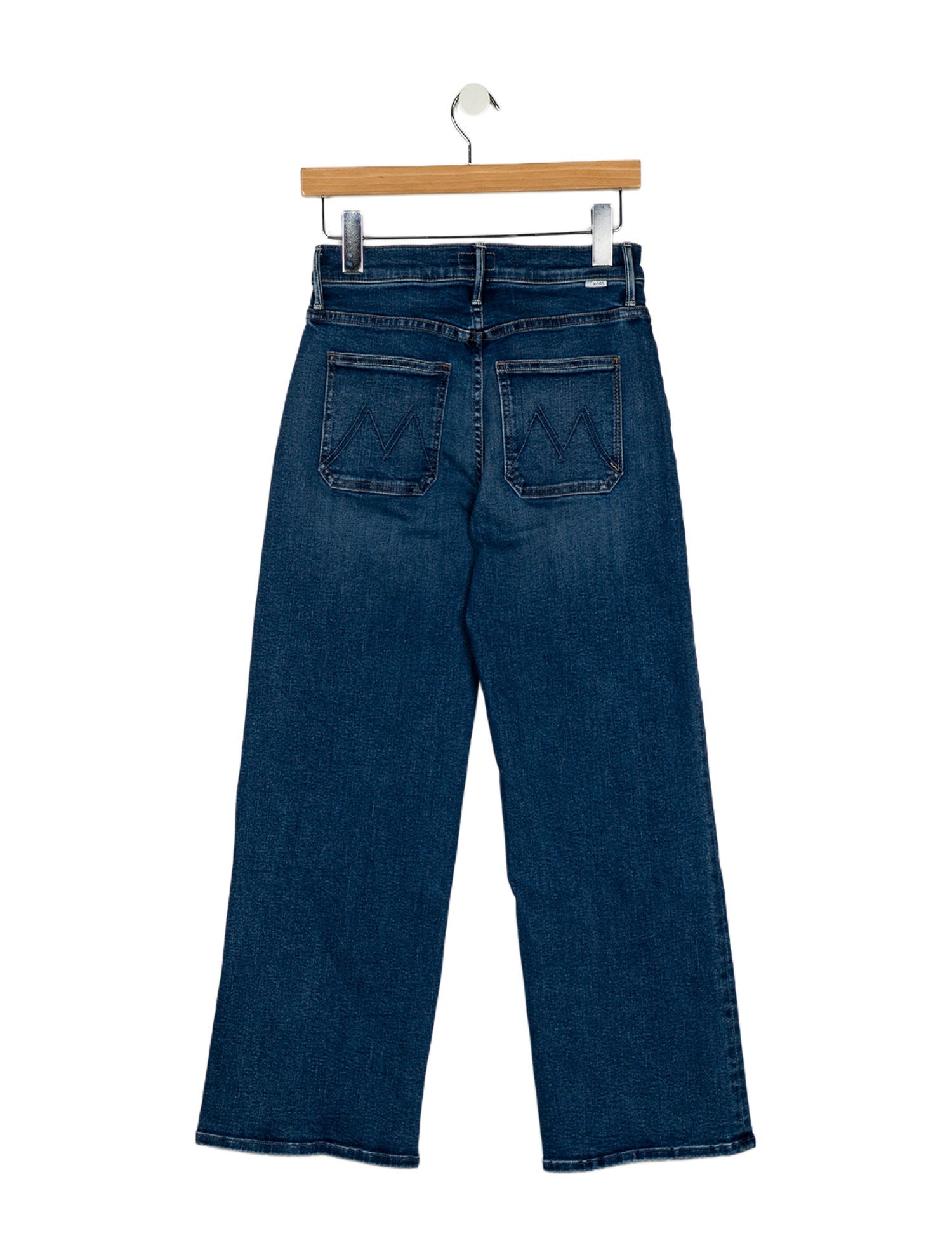 Mother Mid-Rise Wide Leg Jeans