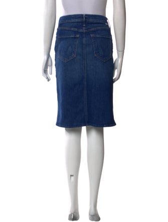 Mother Distressed Accents Knee-Length Skirt