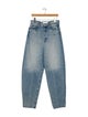 Mother The Fangirl Button Skimp Cuff Straight Leg Jeans