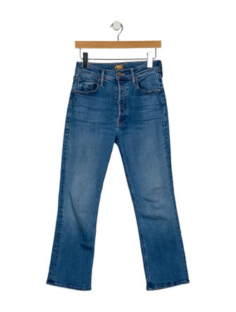 Mother Mid-Rise Straight Leg Jeans