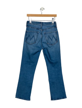 Mother Mid-Rise Straight Leg Jeans