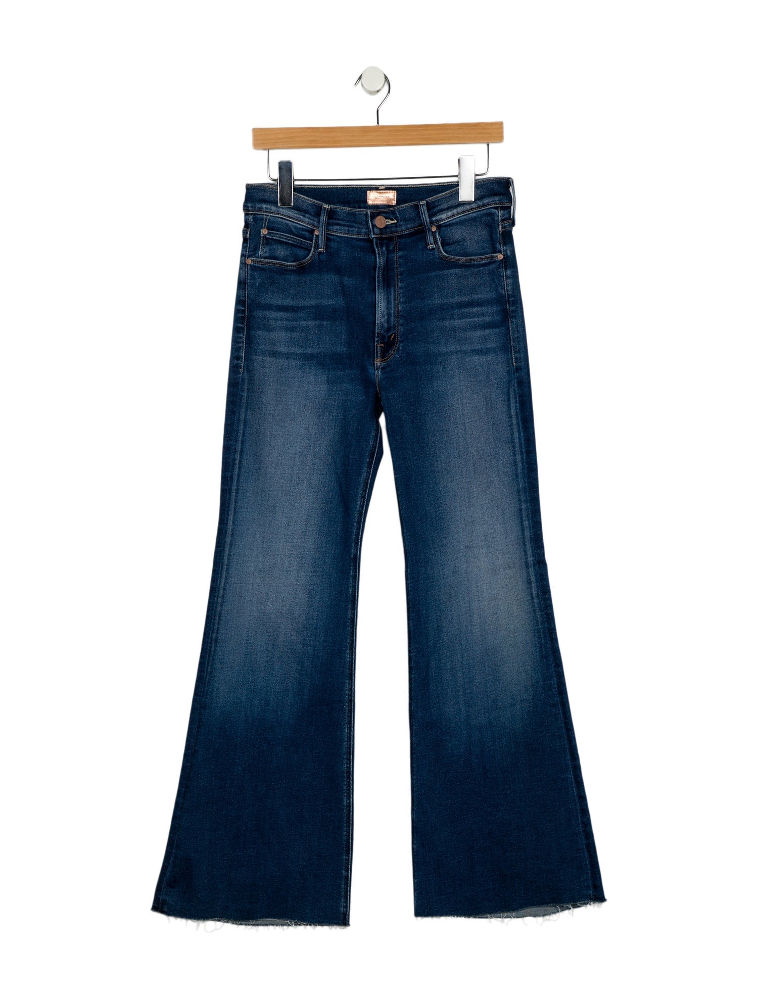 Mother Mid-Rise Wide Leg Jeans