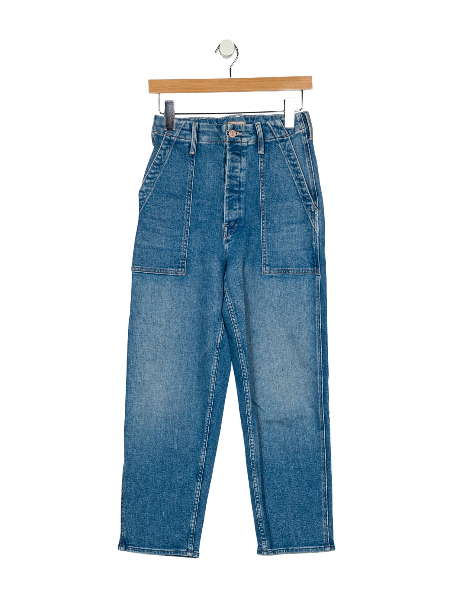 Mother High-Rise Straight Leg Jeans